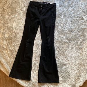 Steven Madden Black Flare Jeans Mid-Rise